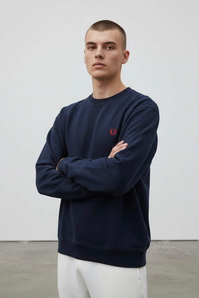 Fred Perry Sweater Blau (XL)